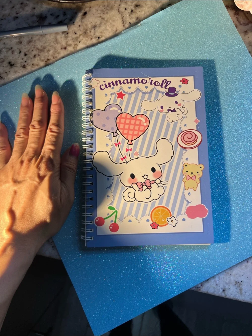 Cinnamoroll Spiral Notebook - Light Blue Cover, new! View all pictures